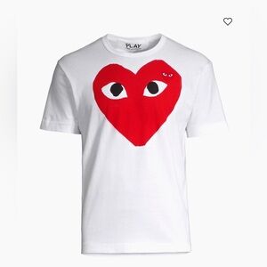 Comme des Garçons PLAY Large Heart Cotton Tee sz m